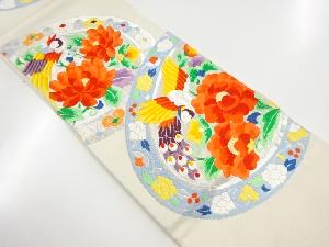 アンティーク　花鳥模様織り出し袋帯（材料）